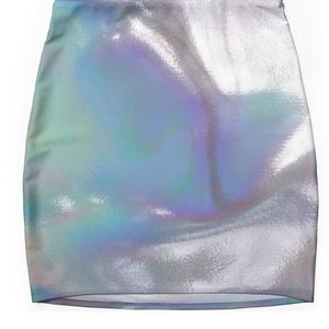 RAVE Holographic festival miniskirt 💖